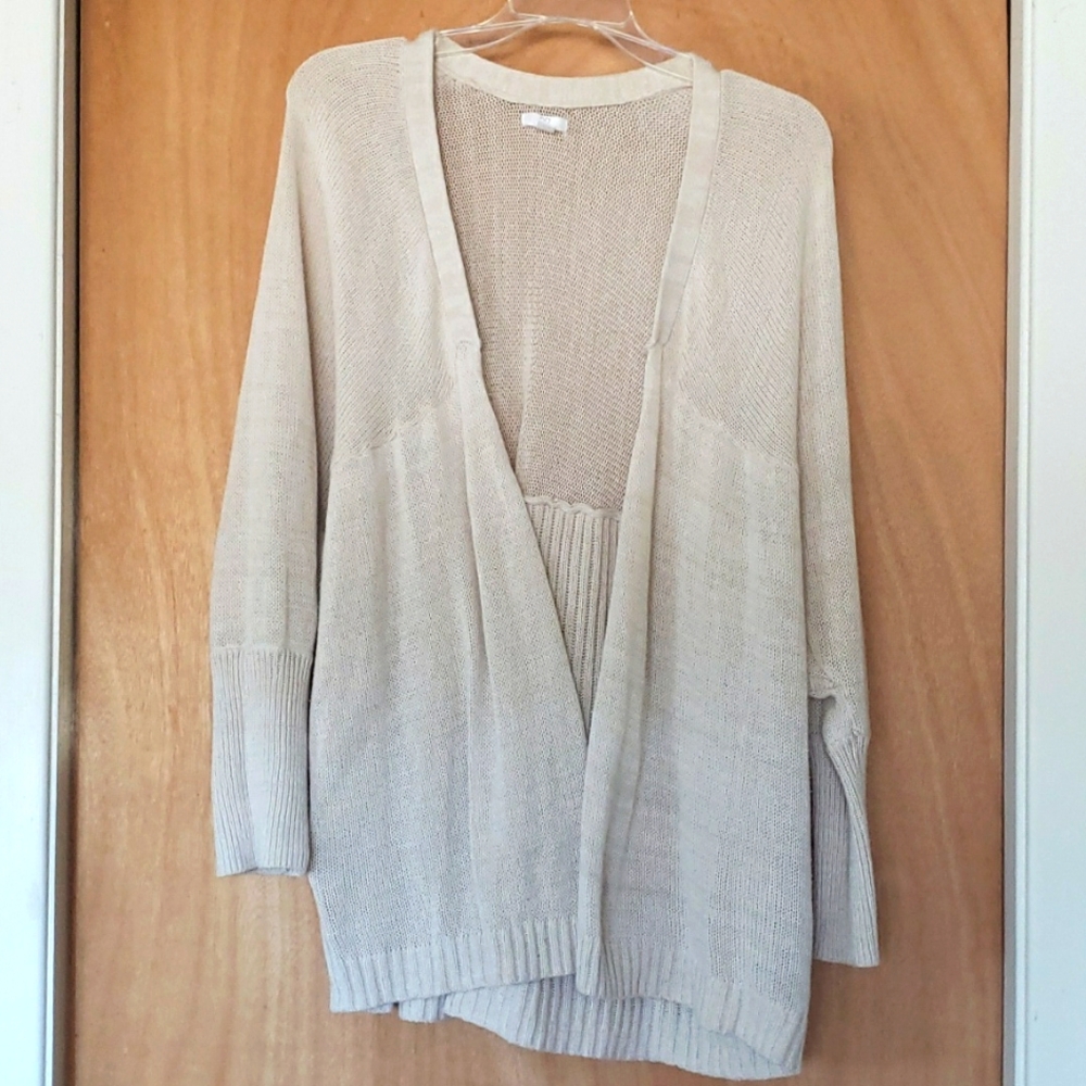 Brass Plumb Dolman Sleeve Cardigan